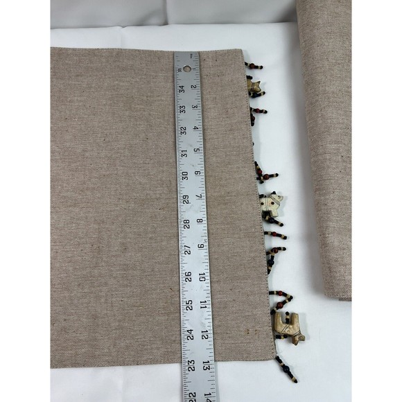 Pier 1 Imports Place Mats Set‎ of 6 Beaded Wood Animals African Theme - Picture 5 of 8